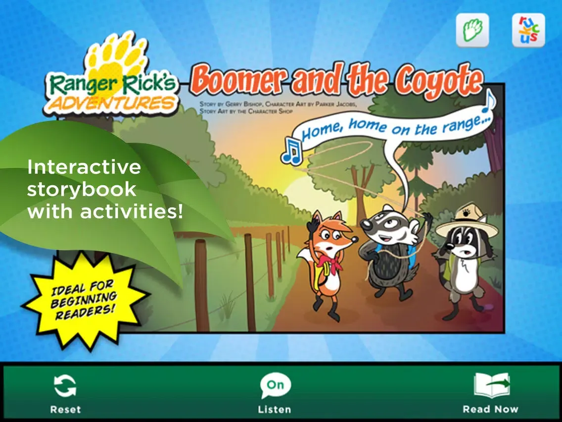 Capturas de tela do Ranger Rick: Boomer & Coyote iPad 
