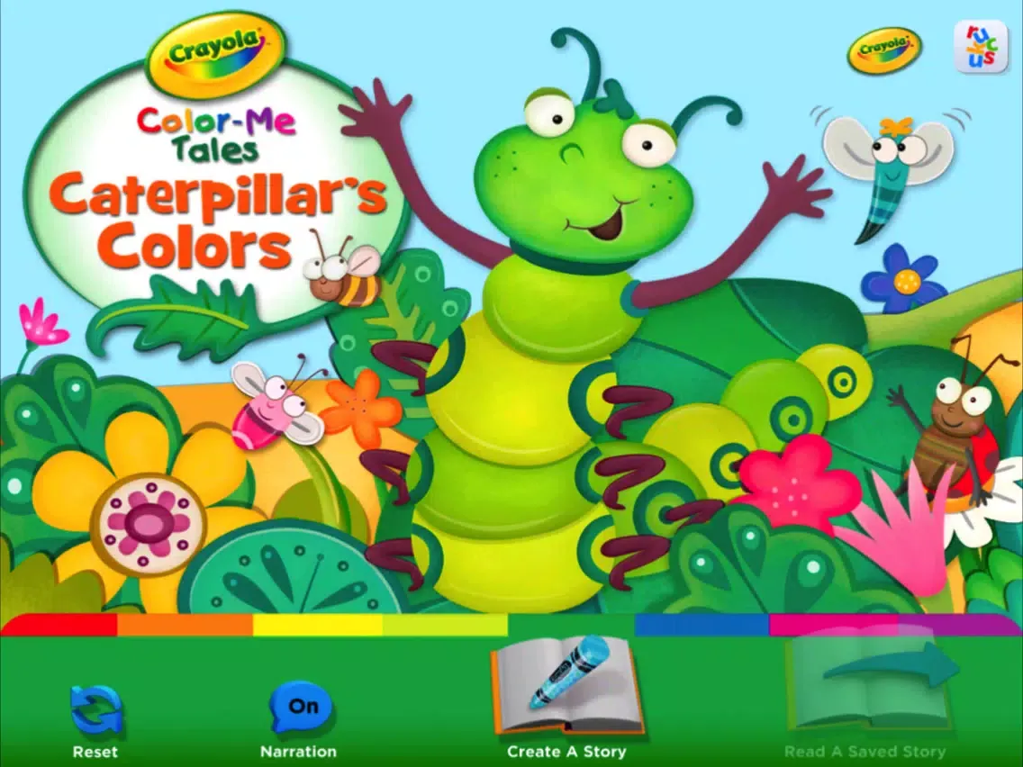 Tangkapan skrin Crayola: Caterpillar's Colors iPad 