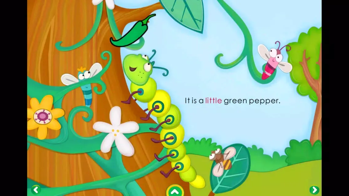 Tangkapan skrin Crayola: Caterpillar's Colors