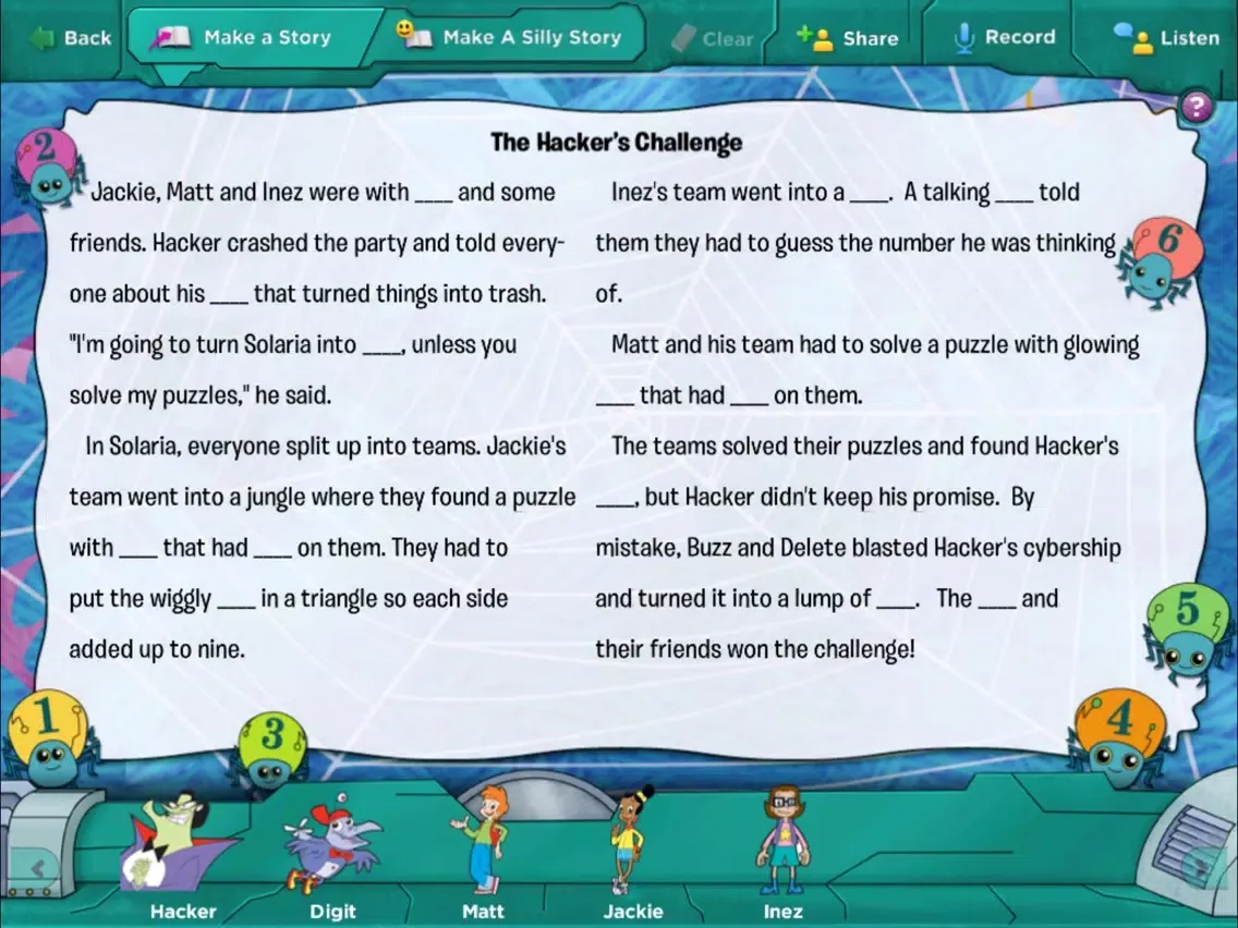 Tangkapan skrin Cyberchase: The Hacker's Challenge iPad 