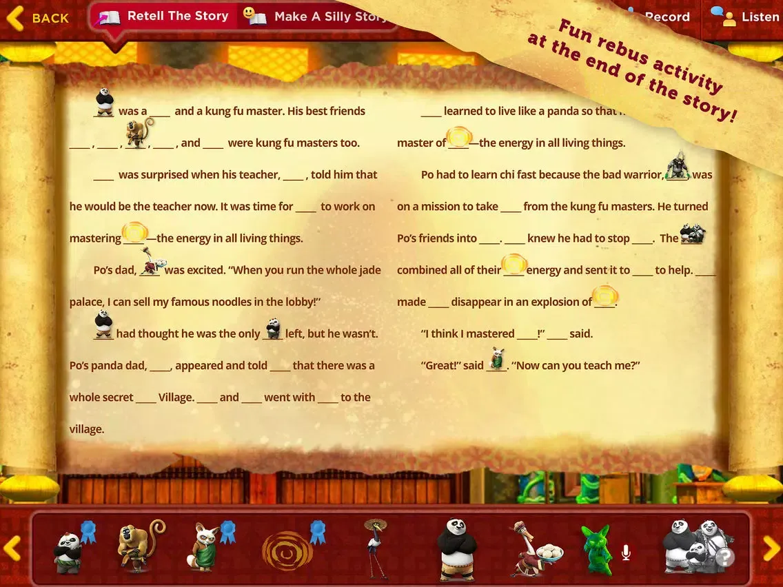 Kung Fu Panda 3: Interactive Storybook iPad 应用截图