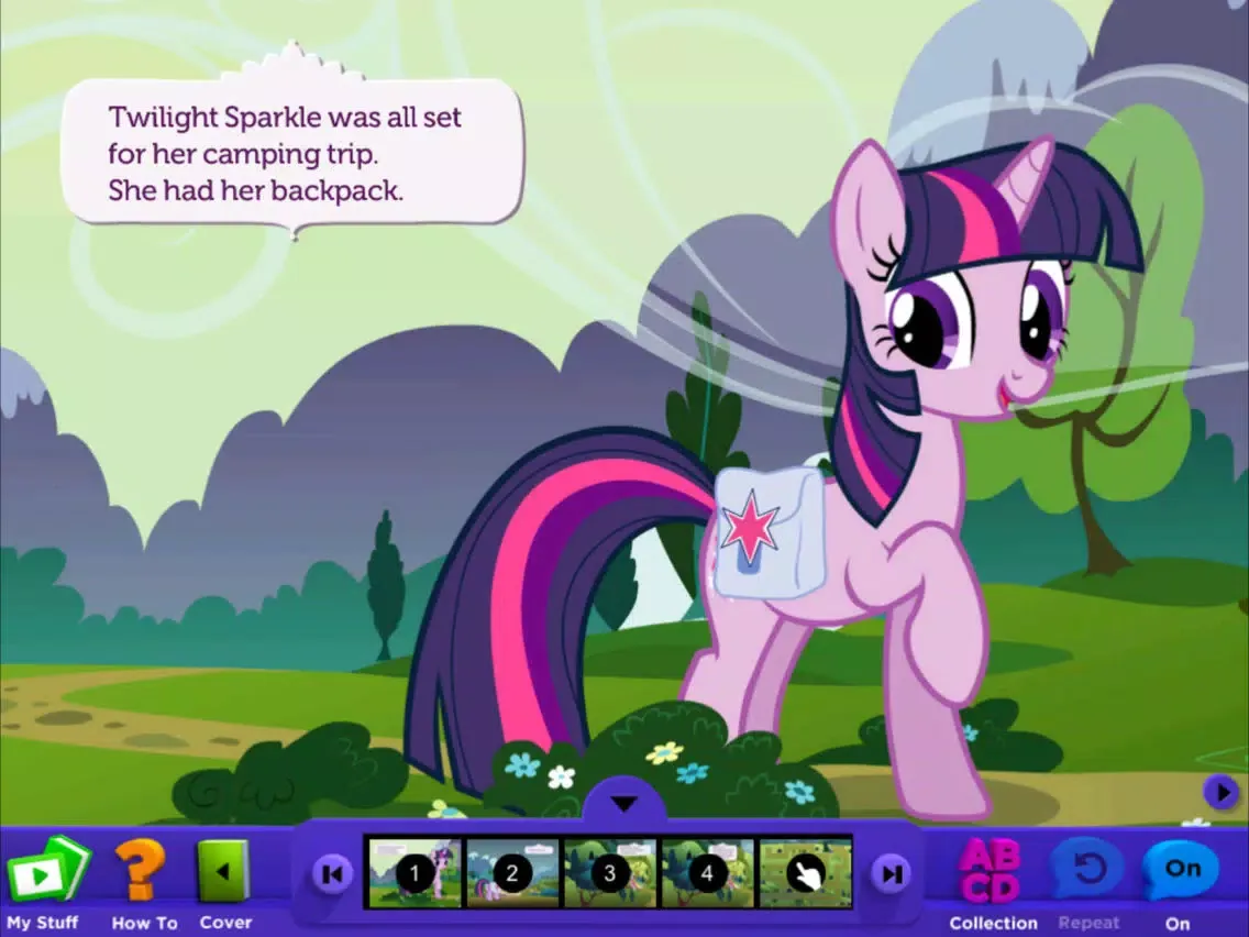 Capturas de tela do My Little Pony eBooks + Comics iPad 