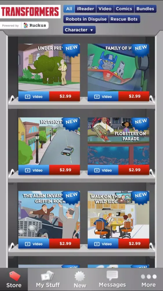 تصاویر Transformers: Interactive eBooks, Comics & Videos