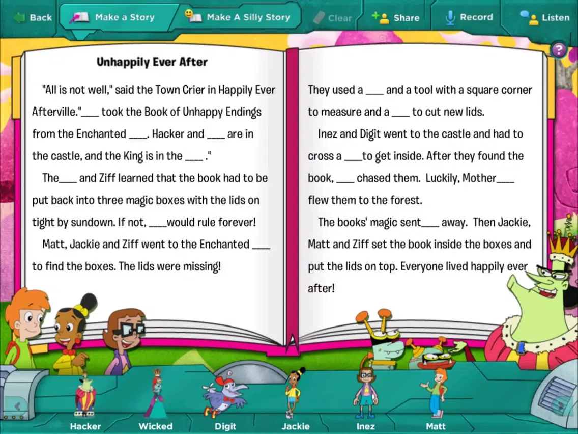 Cyberchase: Unhappily Ever After iPad  스크린샷