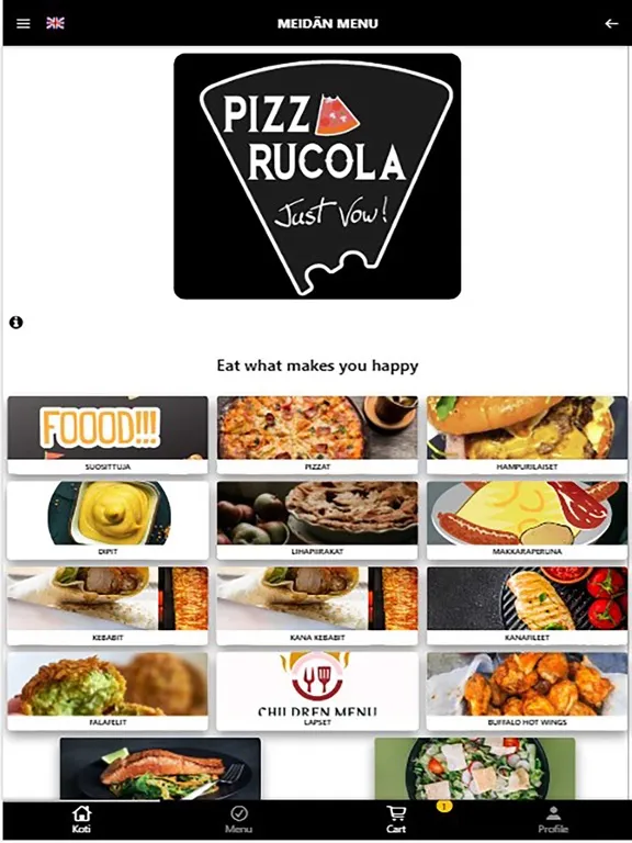 Ảnh chụp màn hình của Rucola Pizza iPad 