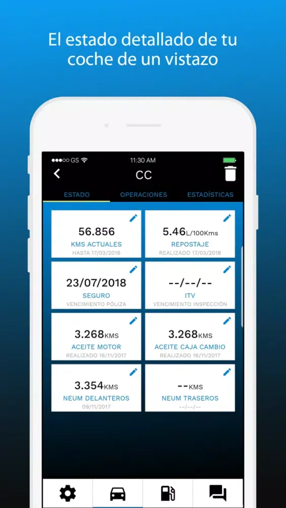 Zrzuty ekranu RunKeyapp - Gestión vehículos