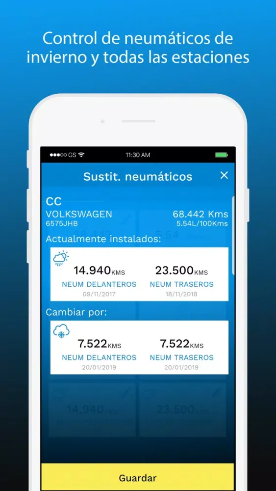 Zrzuty ekranu RunKeyapp - Gestión vehículos