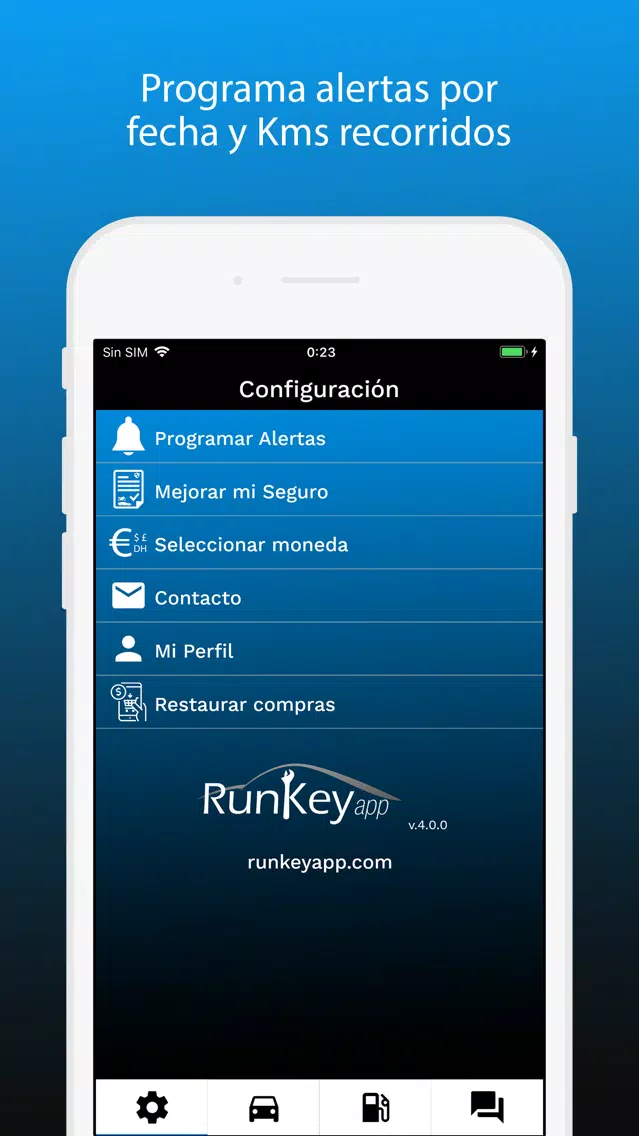 RunKeyapp - Gestión vehículos स्क्रीनशॉट