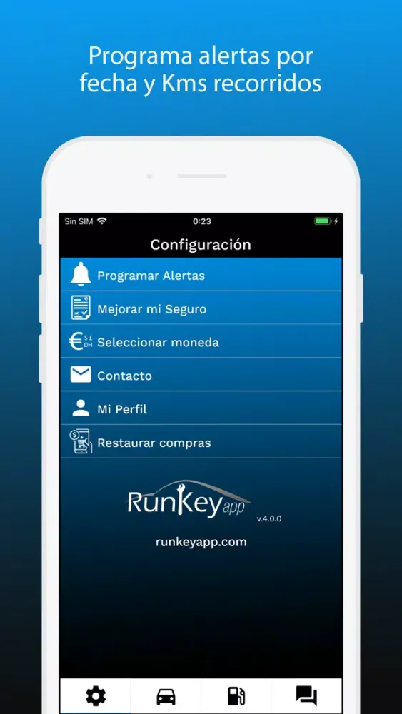 Zrzuty ekranu RunKeyapp - Gestión vehículos