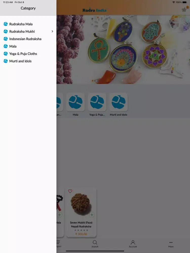 ภาพหน้าจอของ Rudra India iPad 