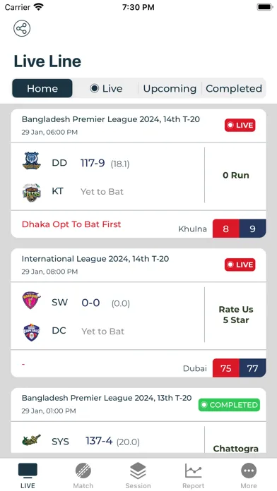 Cricket Hisab Kitab Pro Ekran Görüntüleri