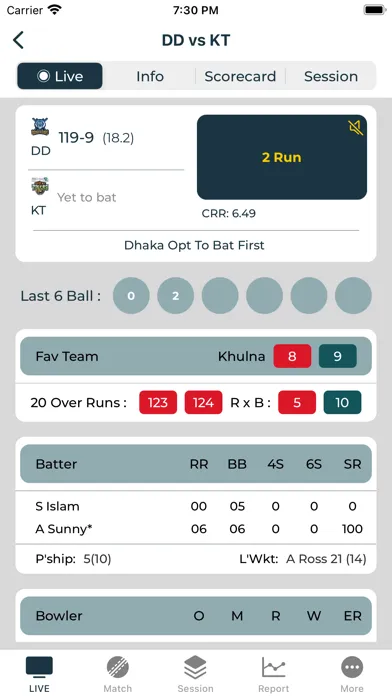 Cricket Hisab Kitab Pro Ekran Görüntüleri