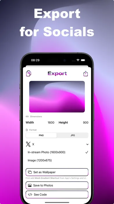 AI Mesh Gradient Tool: Meshing স্ক্রিনশট