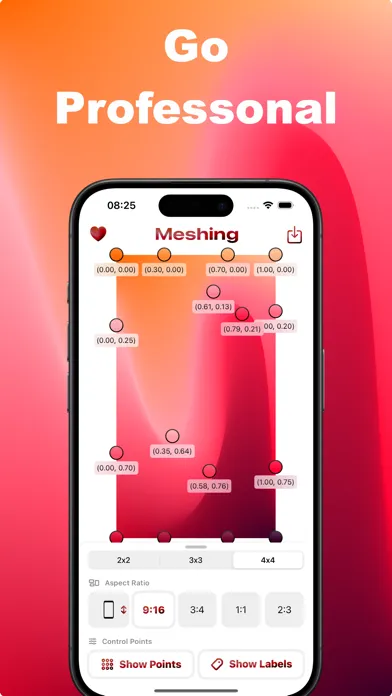AI Mesh Gradient Tool: Meshing স্ক্রিনশট