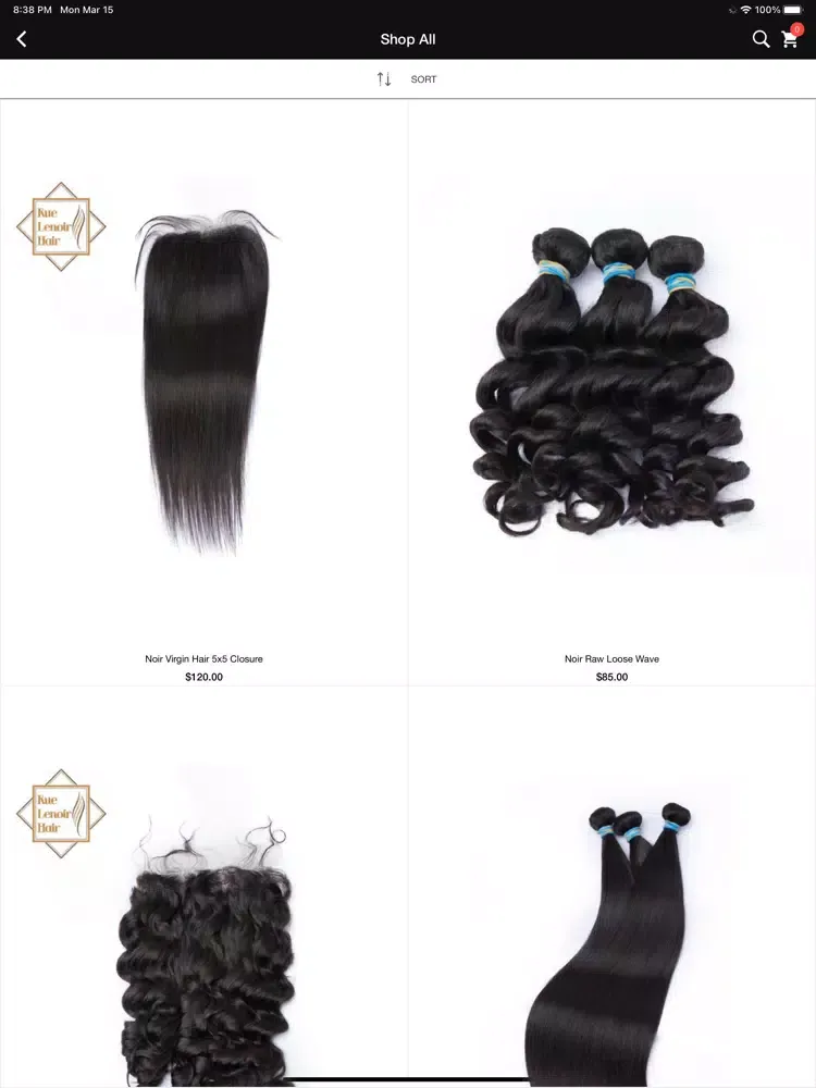Rue Lenoir Hair Boutique iPad 应用截图