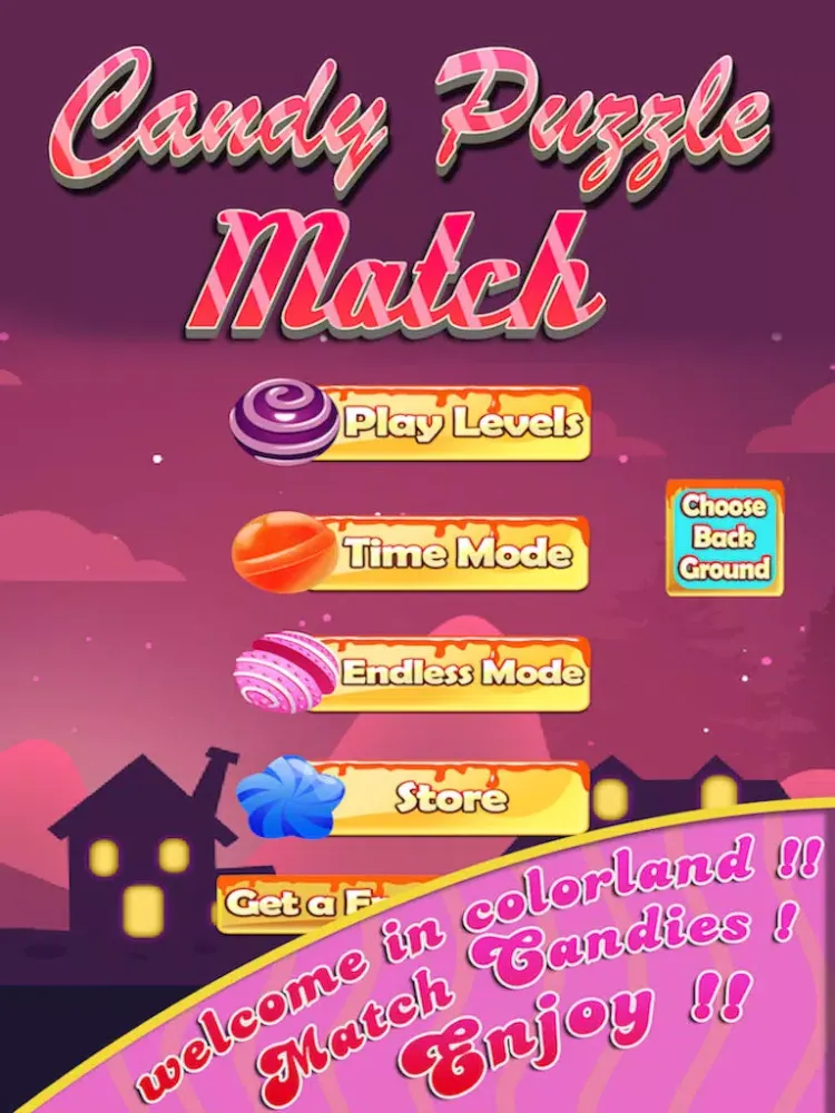 Candy Puzzle Match iPad 应用截图