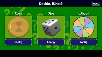 Decide, What? Screenshots