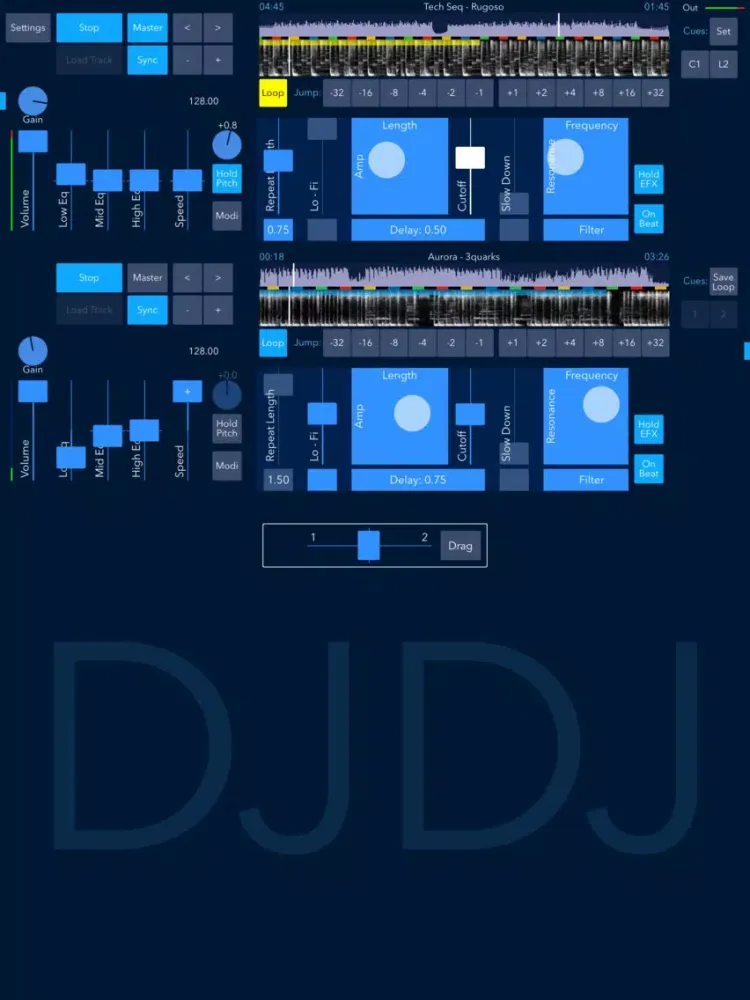 Скриншоты DJDJ Lite iPad 