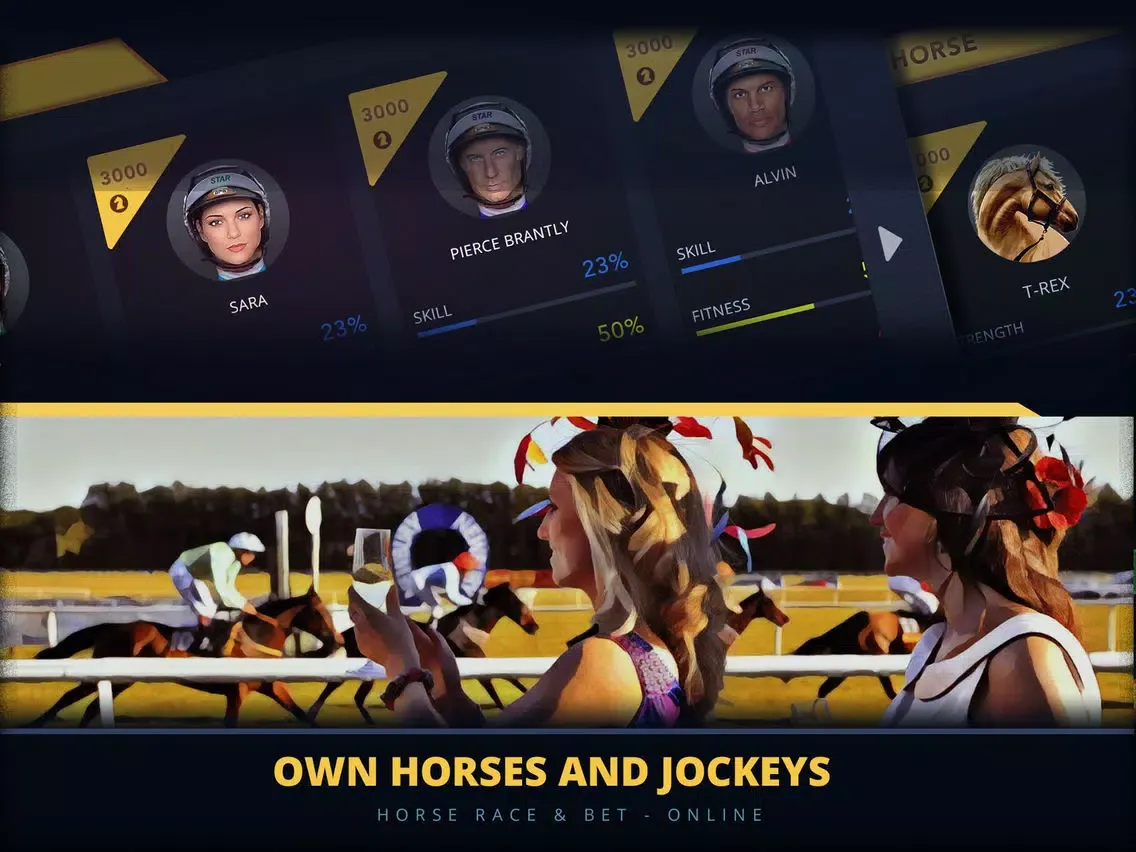 Tangkapan layar Horse Racing & Betting Game iPad 