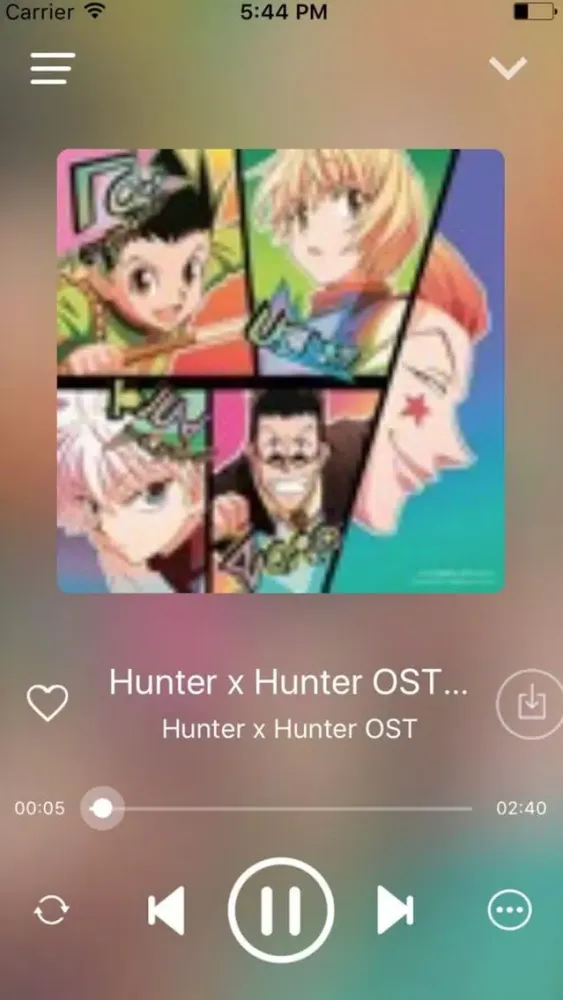 Capturas de tela do Comic MusicPlayer