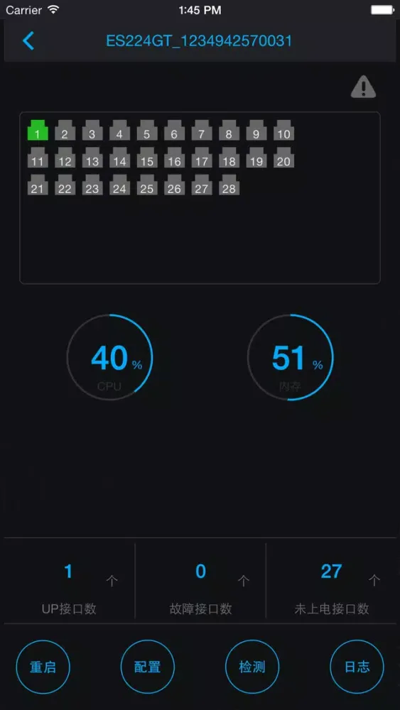 Tangkapan layar 锐捷云网管理