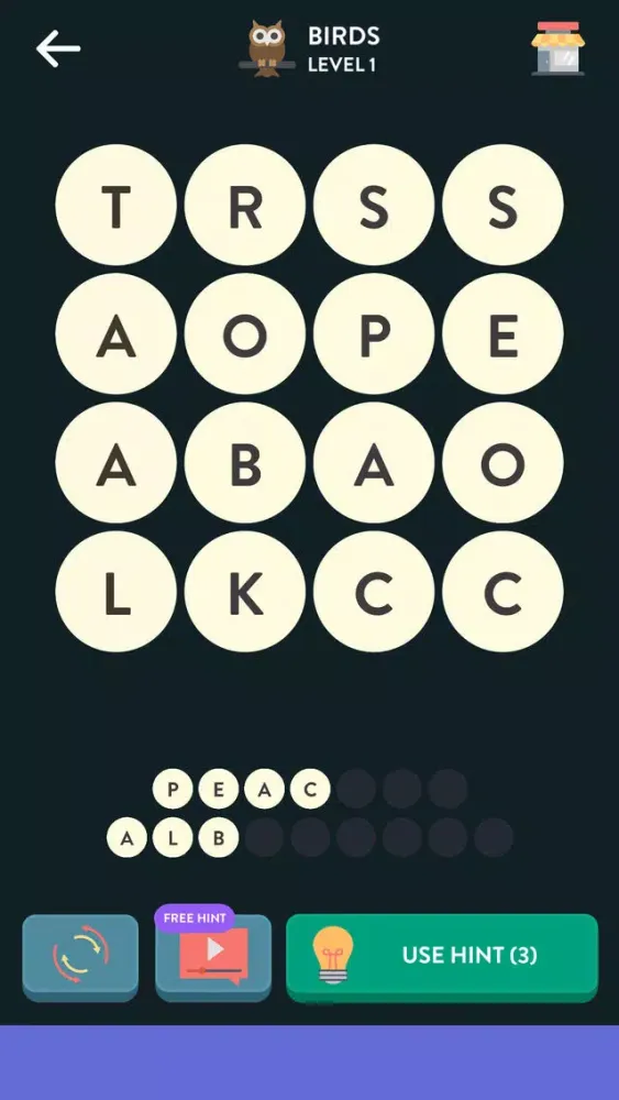Ảnh chụp màn hình của Word Out - Word Search Games