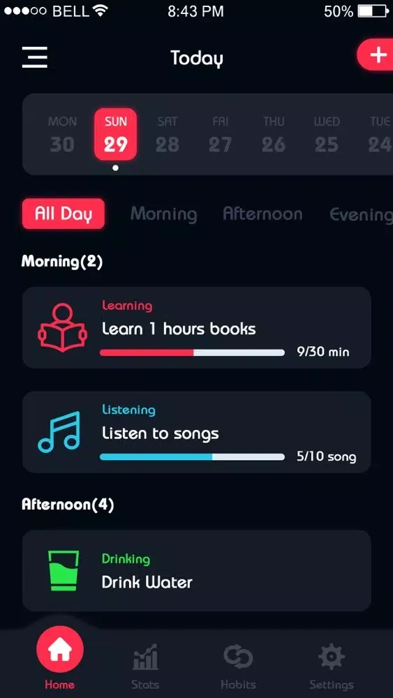 Habit Tracker: focus & record Screenshots
