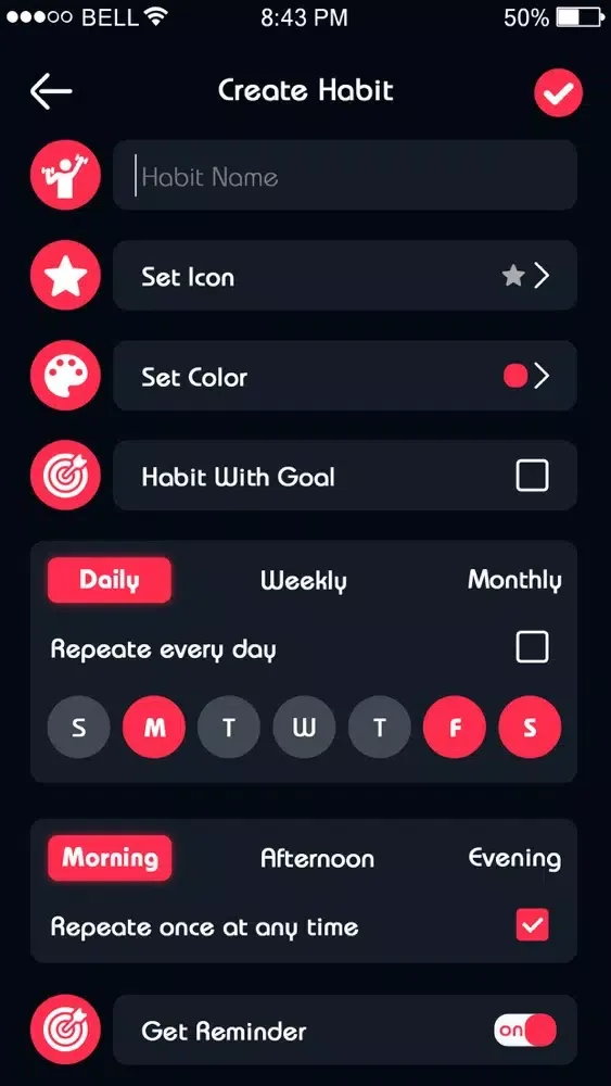 Habit Tracker: focus & record Screenshots