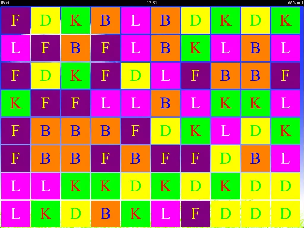 Capturas de pantalla de Learning Letters Unconsciously2 iPad 
