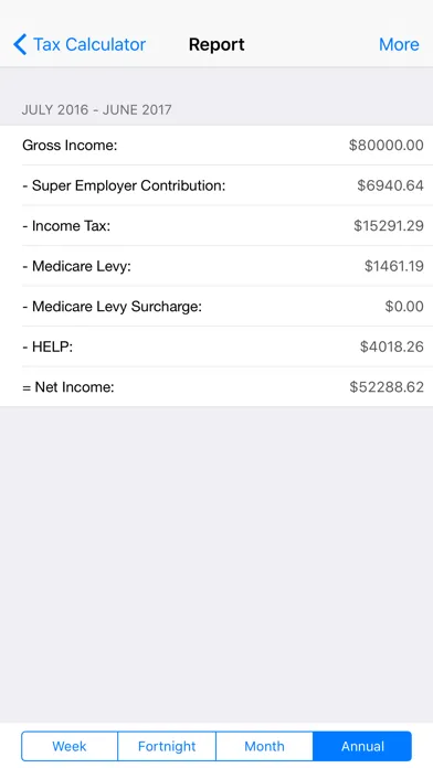 Скриншоты Income Tax Calculator (Aussie & NZ)