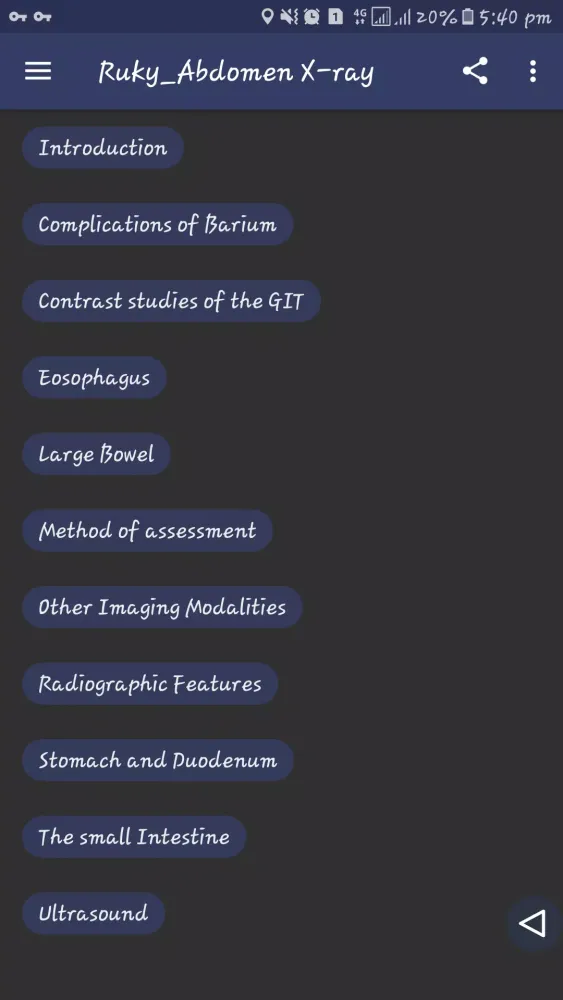 Abdominal X-ray Screenshots