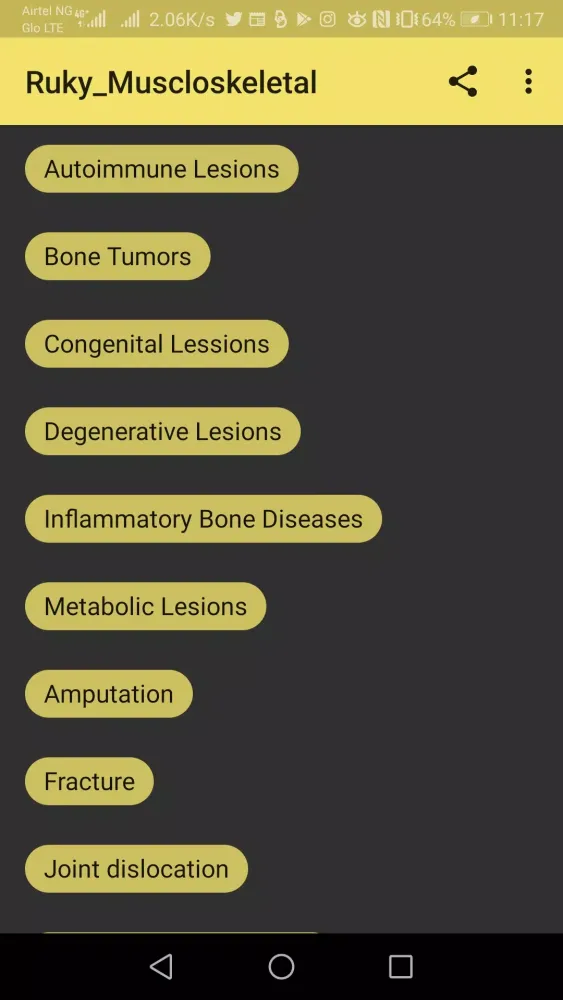 Capturas de pantalla de Musculoskeletal X-ray App