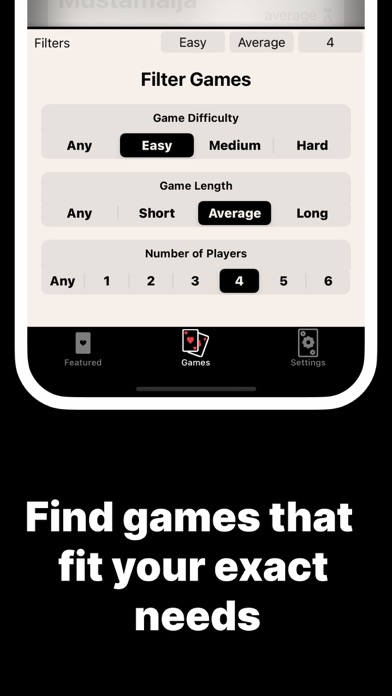 Captures d'écran de Card Game Rules