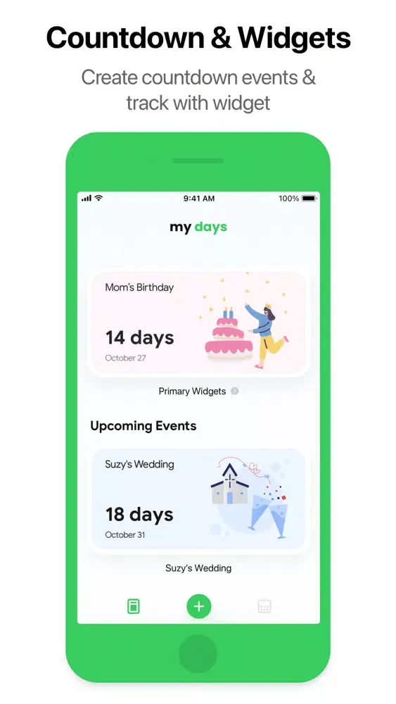 Скриншоты My Days - Countdown Widget