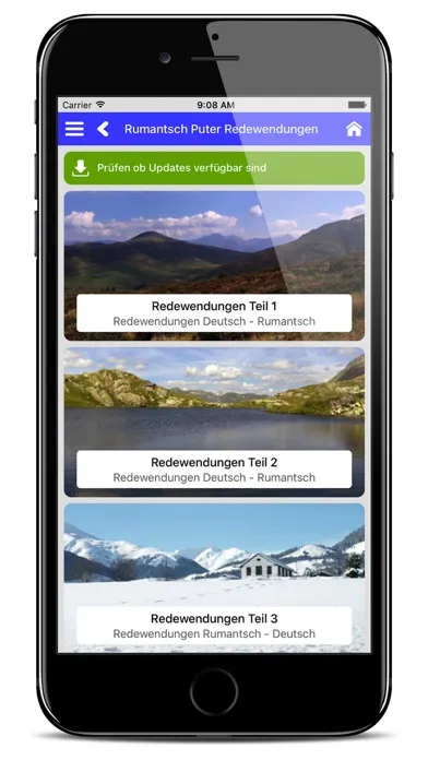 Screenshot di Rumantsch Puter Redewendungen
