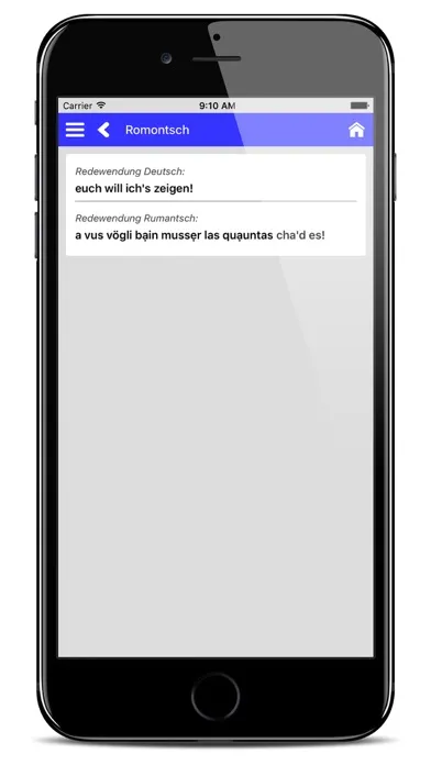 Screenshot di Rumantsch Puter Redewendungen