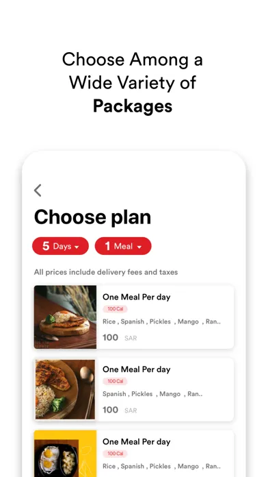Capturas de pantalla de Redbox healthy food