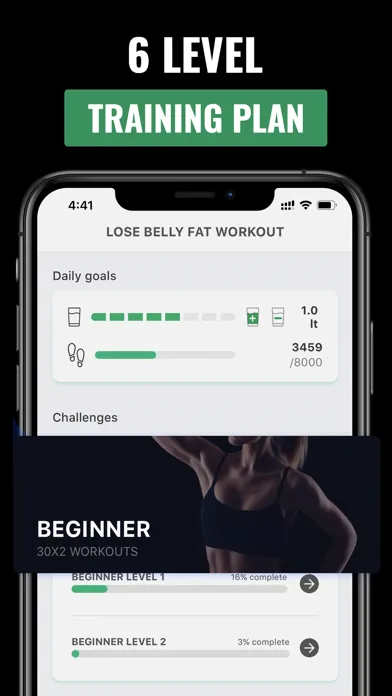 Ảnh chụp màn hình của 30 Day Ab Challenge Workout