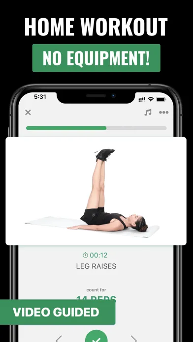 Ảnh chụp màn hình của 30 Day Ab Challenge Workout