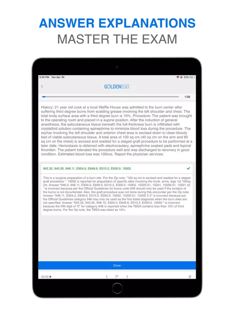 AAPC CPC Practice Test Prep iPad 應用截圖
