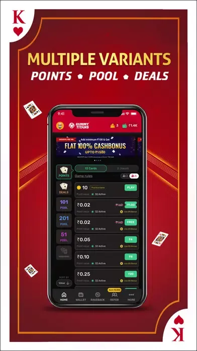 RummyTitans: Play Cash Rummy Screenshots