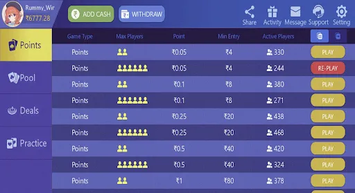 ภาพหน้าจอของ RummyWin - Play Rummy Game
