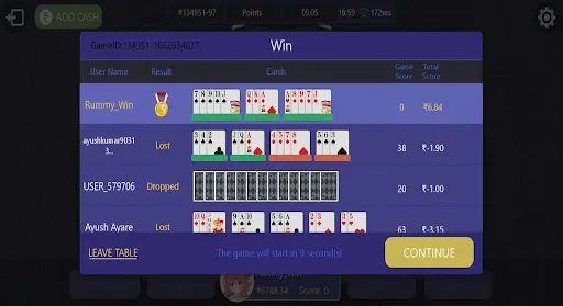ภาพหน้าจอของ RummyWin - Play Rummy Game