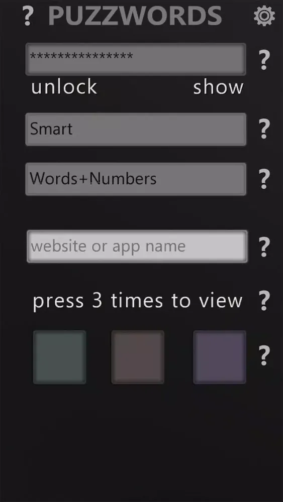 ภาพหน้าจอของ Puzzwords