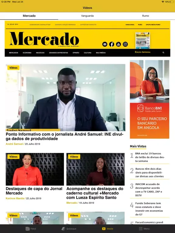 Tangkapan layar Media Rumo iPad 
