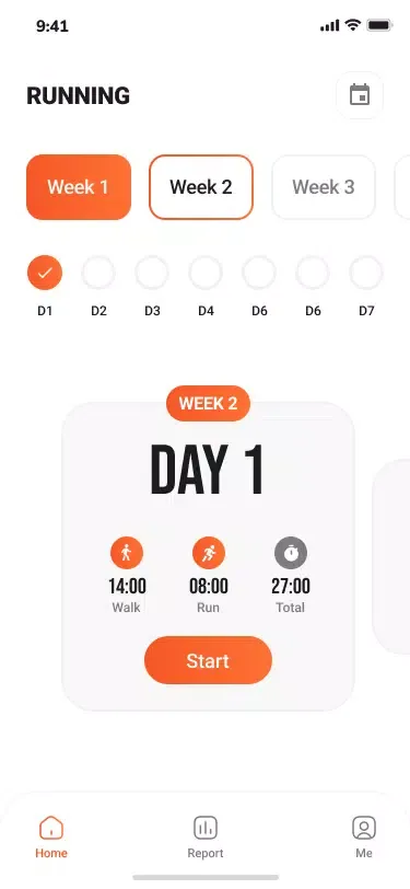 Run tracker with map Screenshots