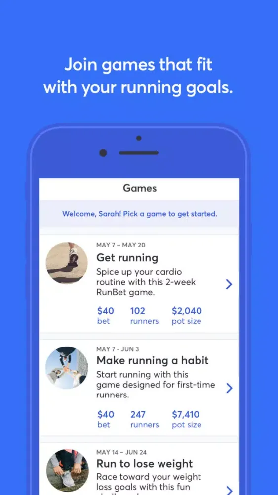Capturas de pantalla de RunBet - Run more, Earn more