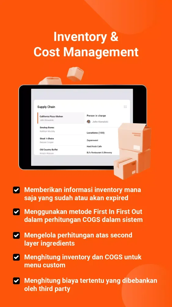 Runchise POS سکرین شاٹس
