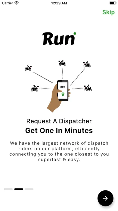 ภาพหน้าจอของ Run: Dispatch Hailing App