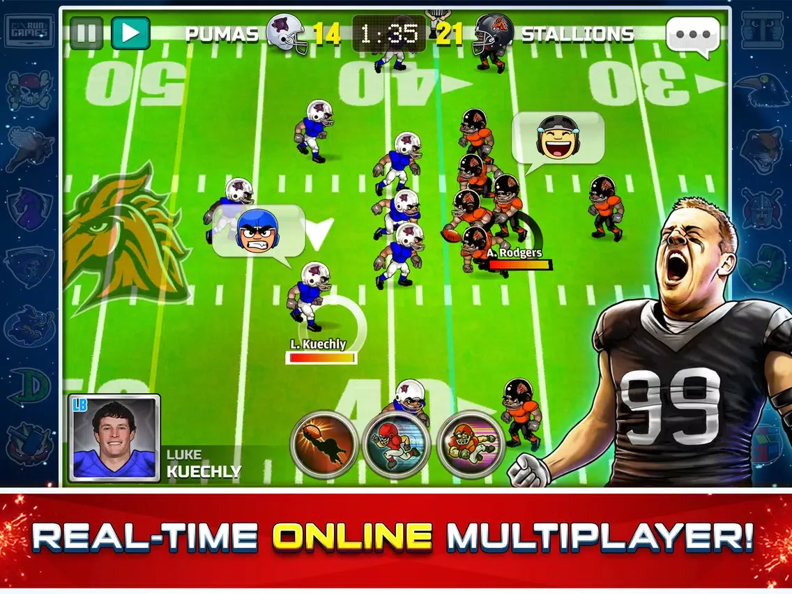 Football Heroes Pro Online - NFL Players Unleashed iPad  Ekran Görüntüleri